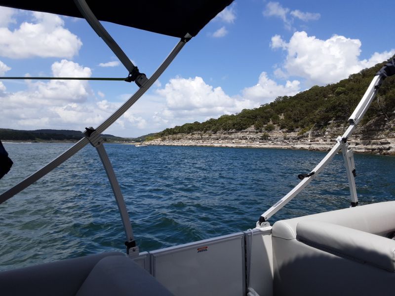 Lake Travis Pontoon Boat Rental Service in Austin, TX