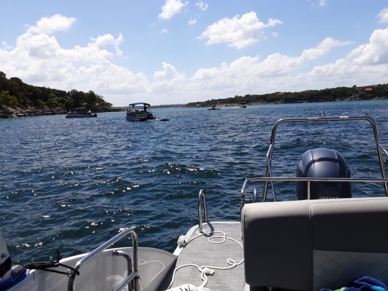 Lake Travis Pontoon Boat Rental Service in Austin, TX