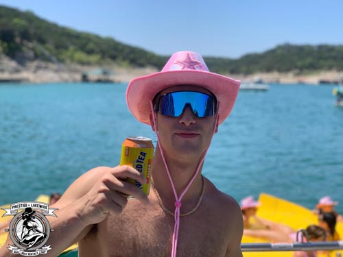 bachelor party on lake travis with prestige lakewide boat rentals