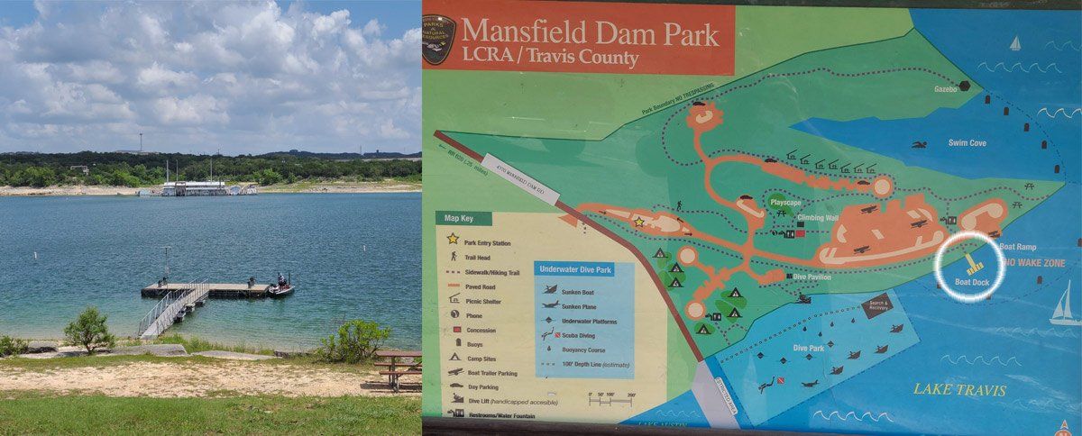 mansfield dam park boat launch location