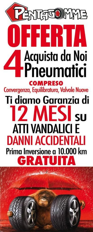 Promozione pneumatici, Roma sud