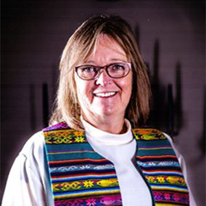 Headshot of minister Glenda Wert.