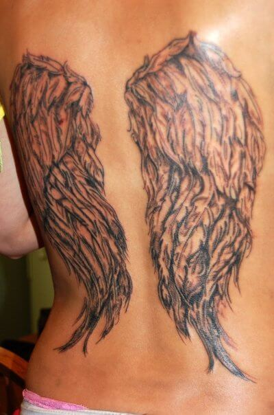 angel wings tattoo