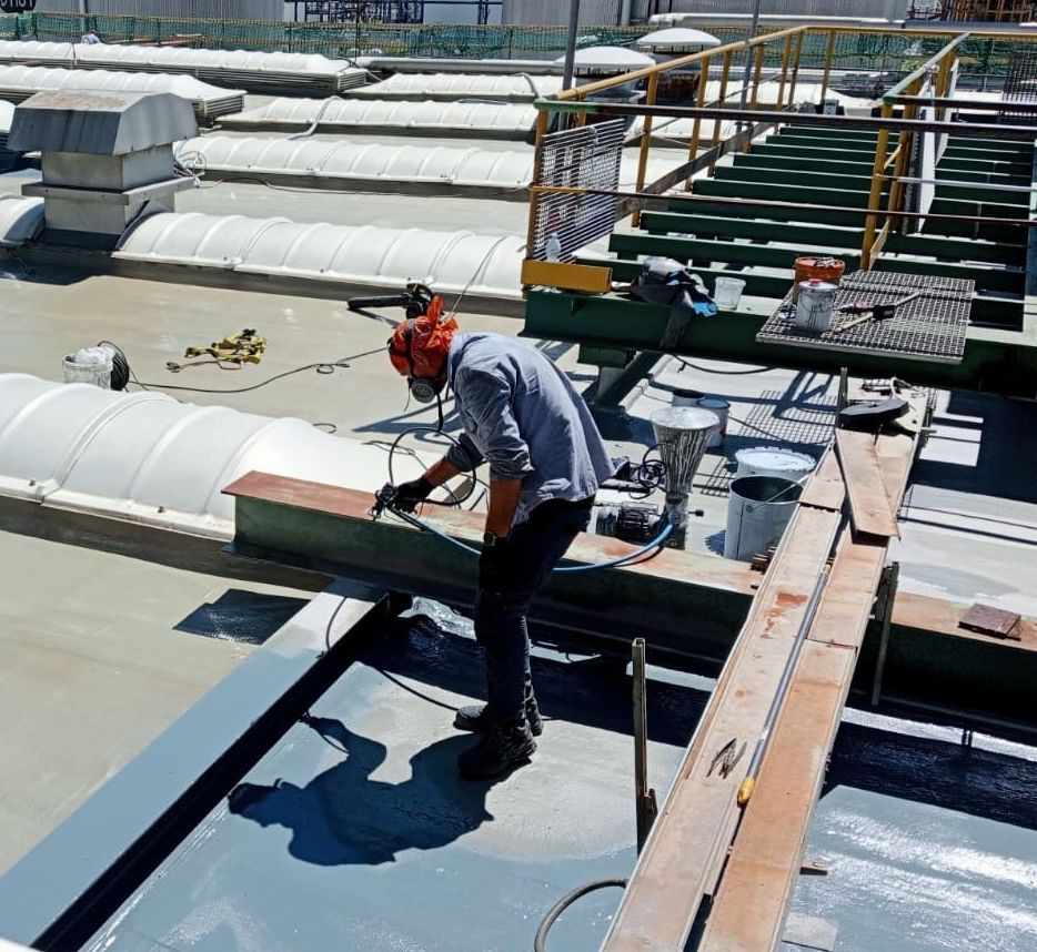 Applicazione poliurea a spruzzo