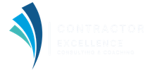 A logo for a company called contractor excellence consulting and coaching.