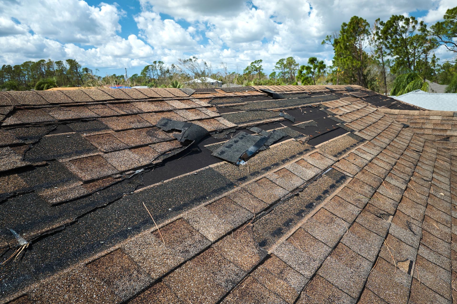 Roof Damage caused by sun exposure