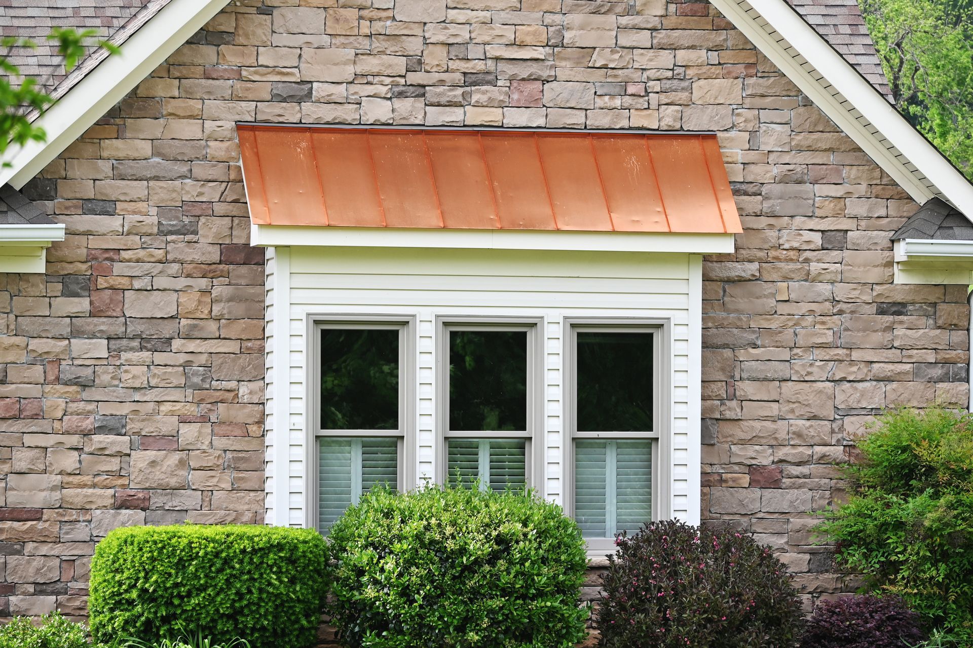 Awning above window