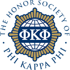 The logo for the honor society of phi kappa phi.