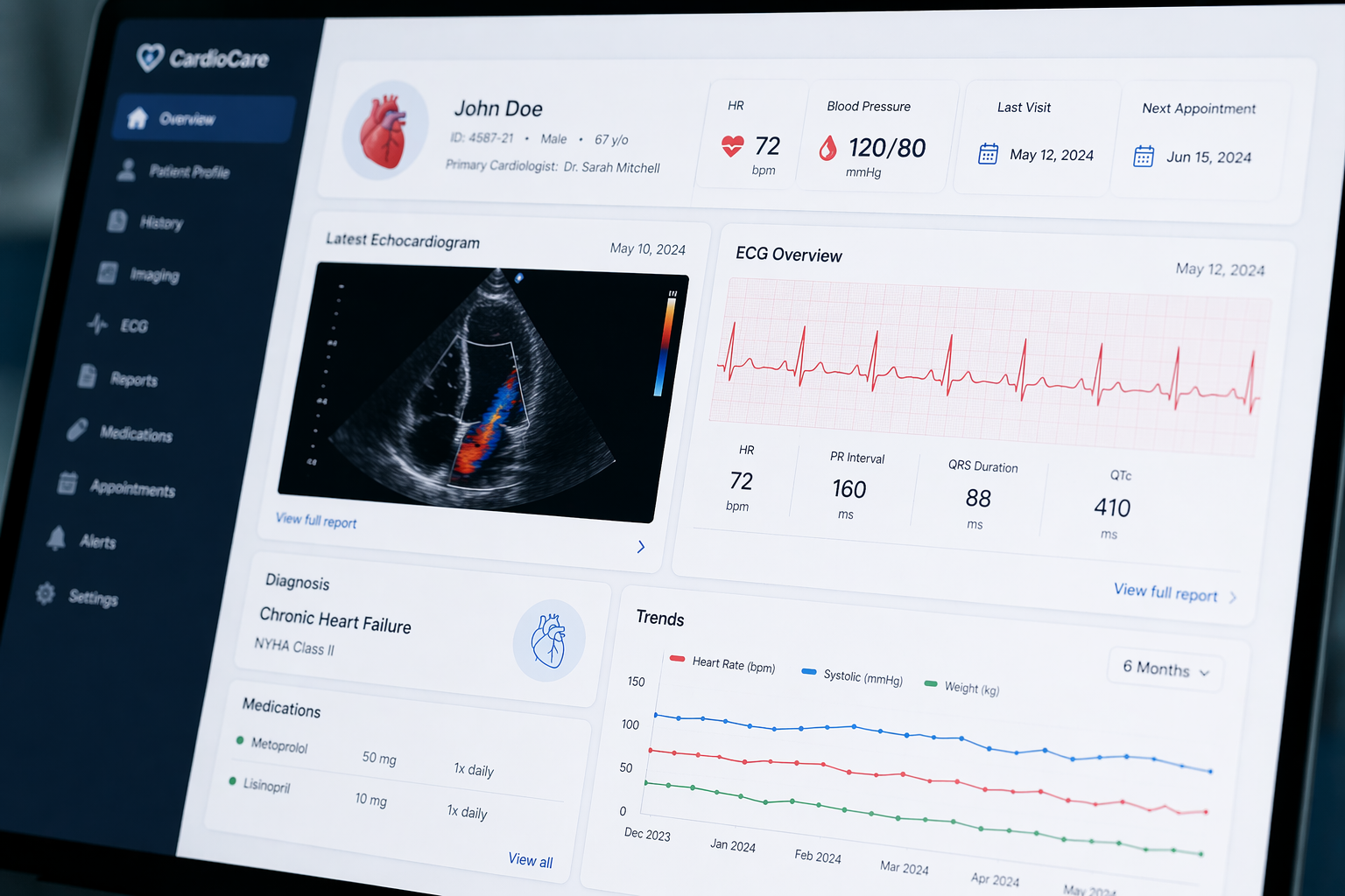 patient using a glucose monitor