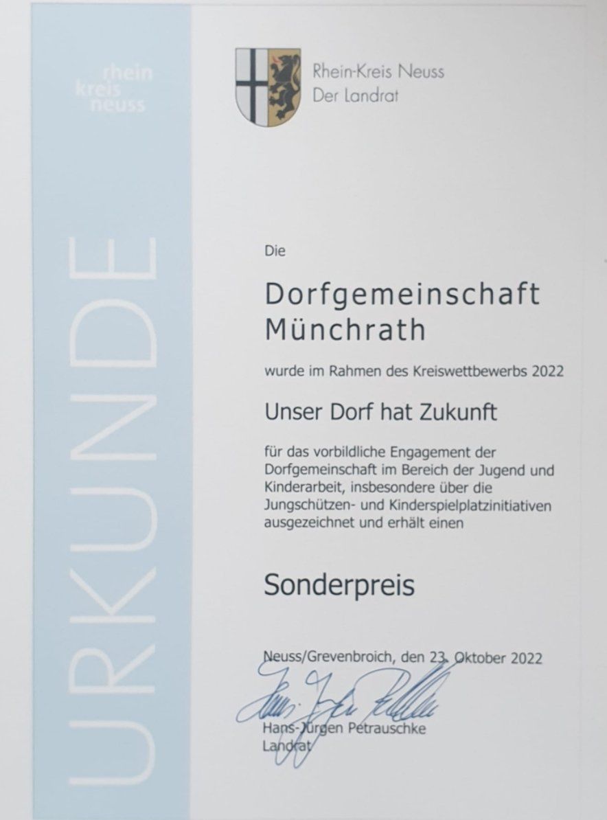 SONDERPREIS für MÜNCHRATH