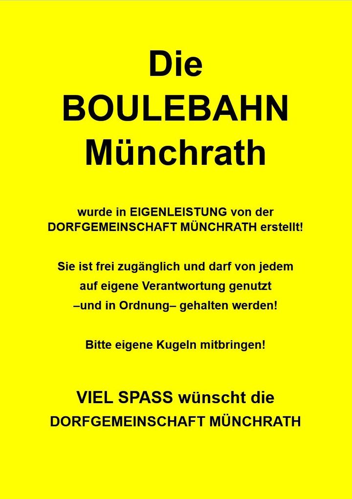 BOULEBAHN Münchrath BOULE BOULEPLATZ
