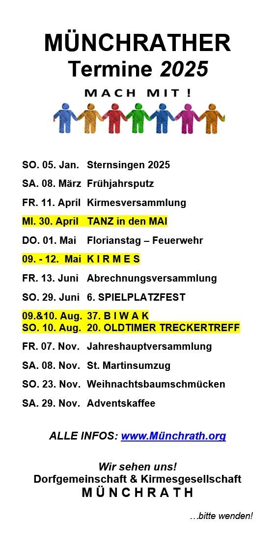 Münchrath Termine