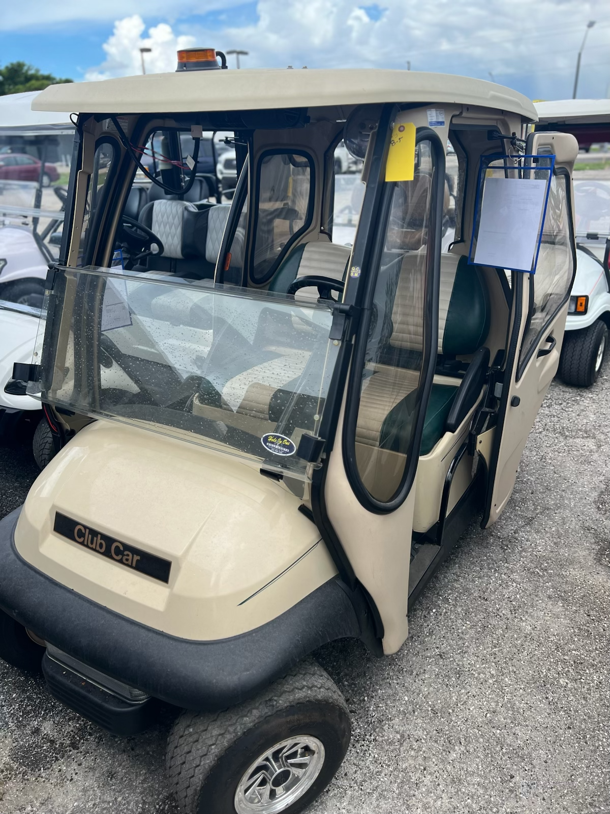 2010 Club Car Precent Beige 2-passenger electric golf cart | Hole In One Golf Carts, Cape Coral, FL