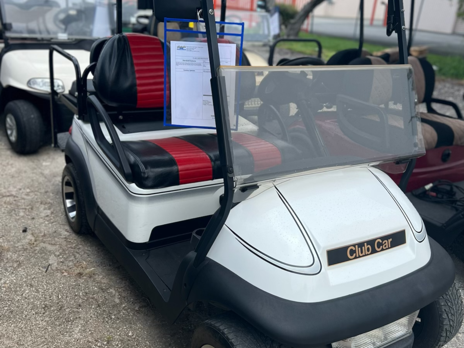 2014 Club Car Precedent White 4-passenger electric golf cart | Hole In One Golf Carts, Cape Coral, FL