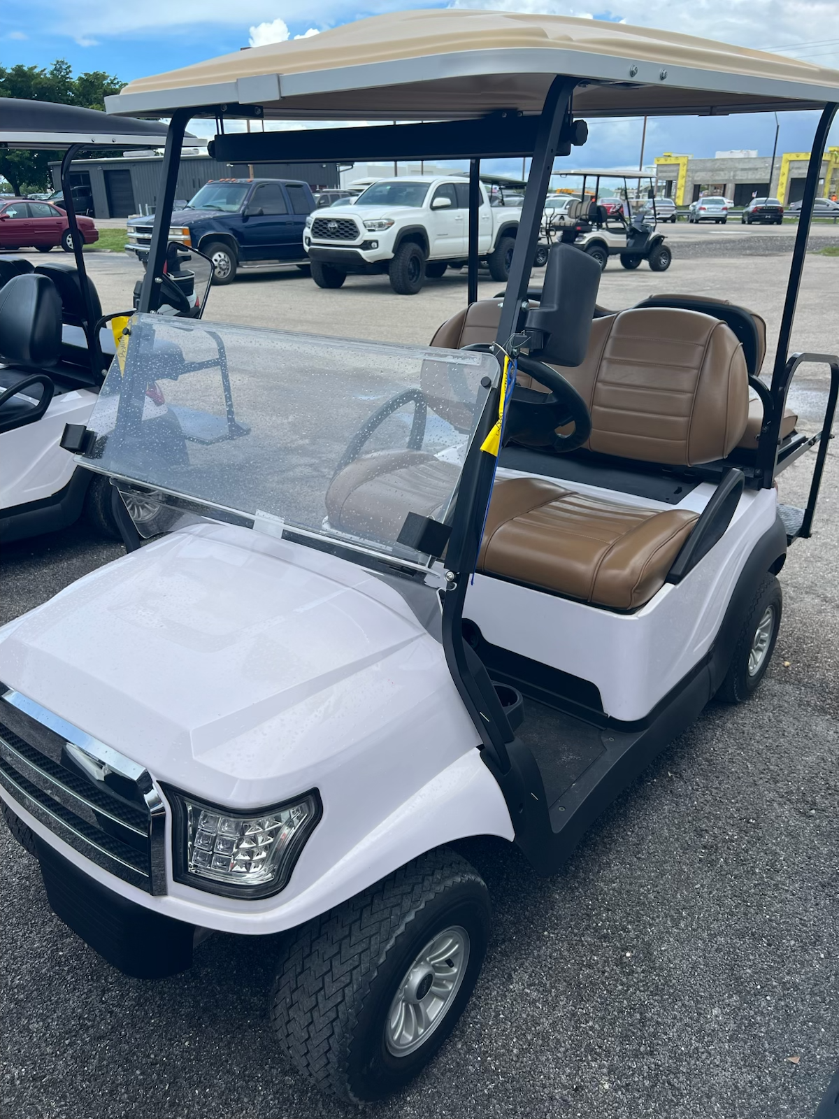 2016 Club Car Precedent White 4-passenger electric golf cart | Hole In One Golf Carts, Cape Coral, FL