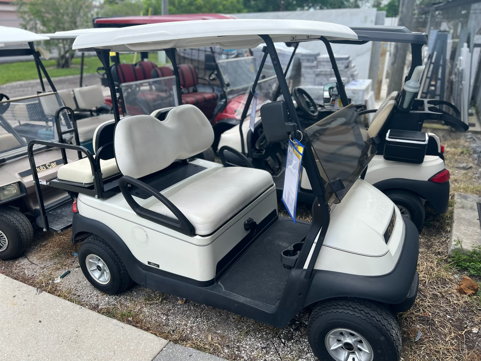 2019 Club Car Precedent White 4-passenger | Hole In One Golf Carts Cape Coral, FL 