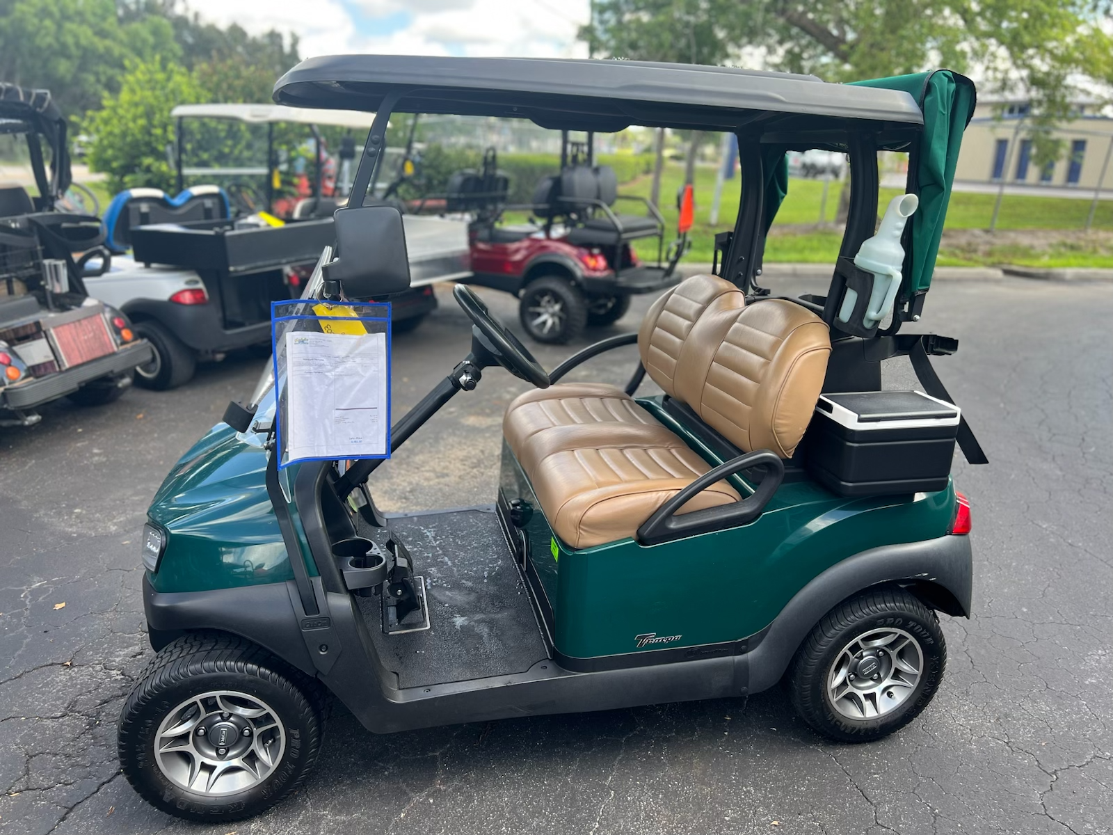 1987 EZGO Medalist Teal 2-passenger electric golf cart | Hole In One Golf Carts, Cape Coral, FL