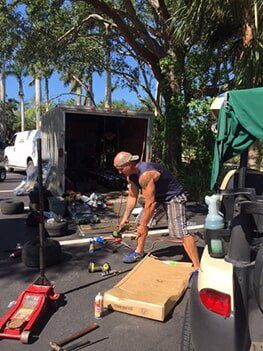 Golf Carts — CRCC Day 11 2017 Pete G in Naples, FL