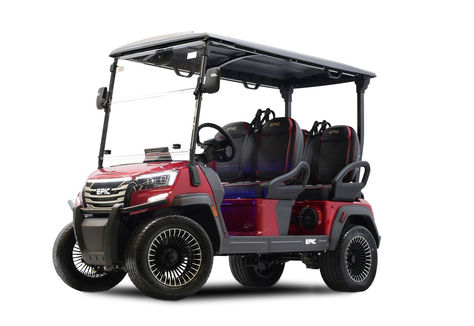 FX40 Metallic Cherry 4-passenger golf cart | Hole In One Golf Carts Naples, FL