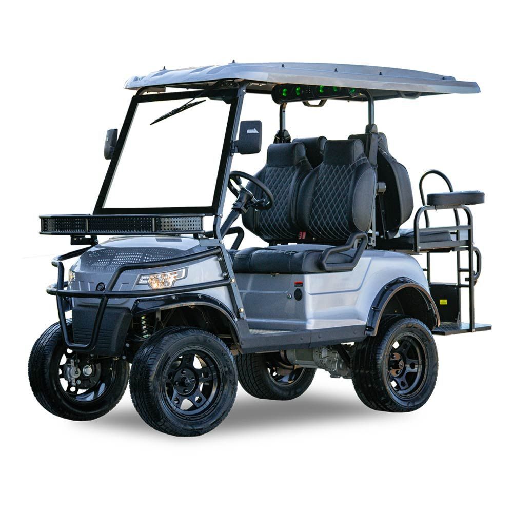 EPIC E40L Metallic Silver | Hole In One Golf Carts Naples, FL