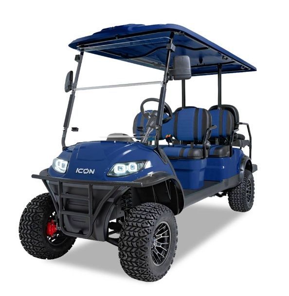 ICON i60 Indigo Blue Hole In One Golf Carts 