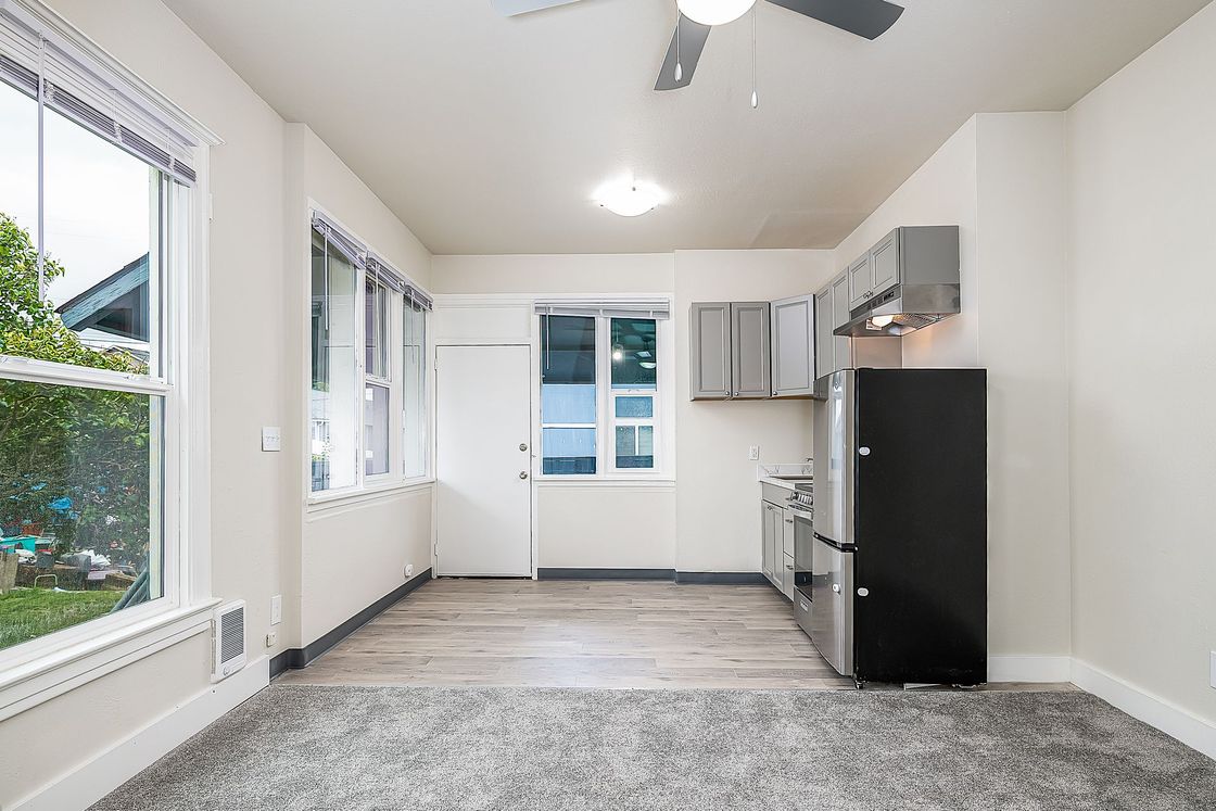 Photo of a kitchen with plenty of natural lighting