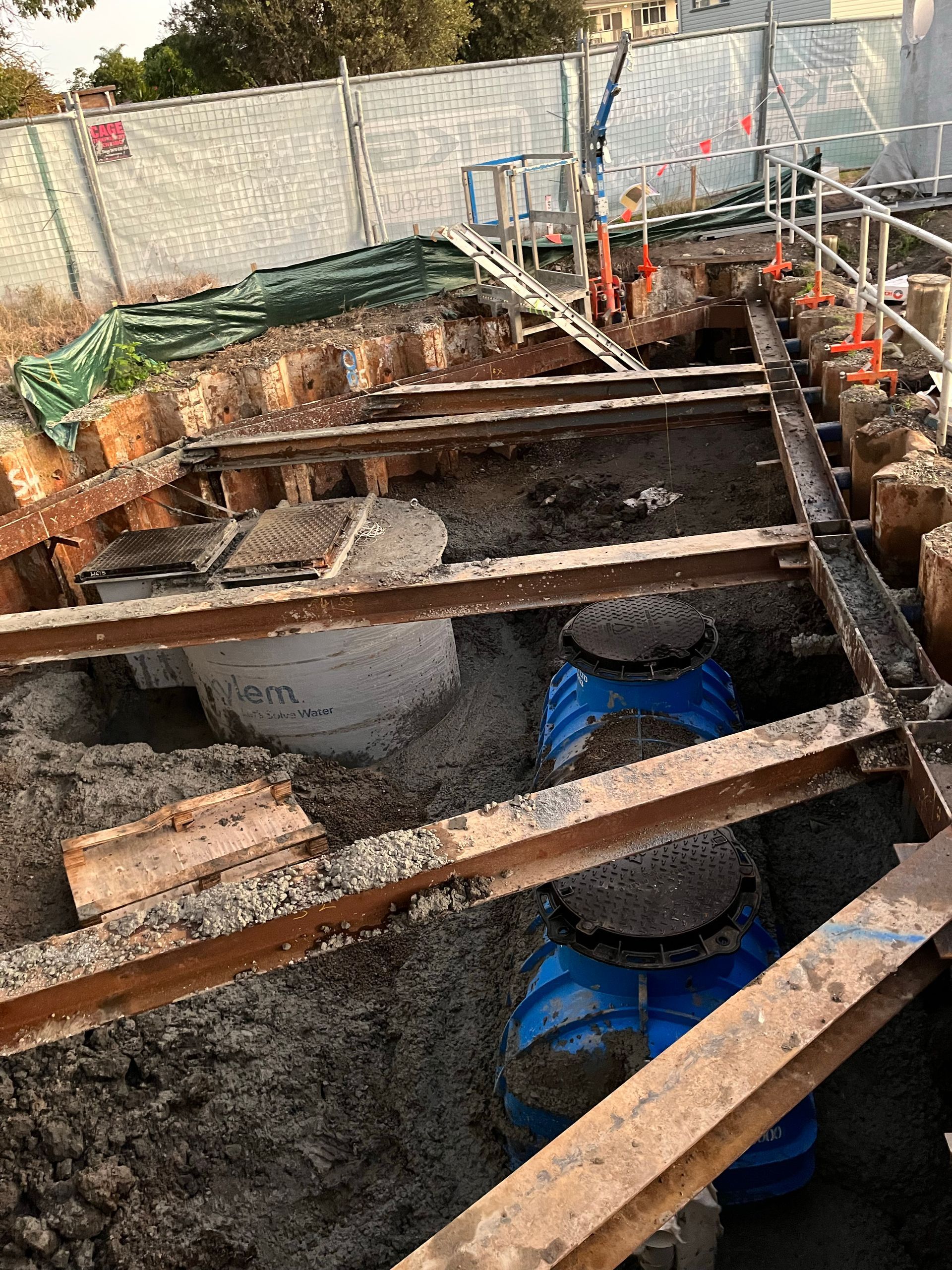 A White Toilet With A Stain On The Floor — Coastal Plumbing Group in Grafton, NSW