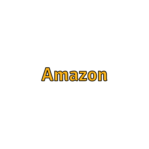 The amazon logo is on a white background.