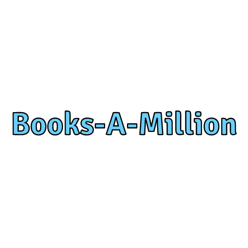 The logo for books-a-million is blue on a white background.