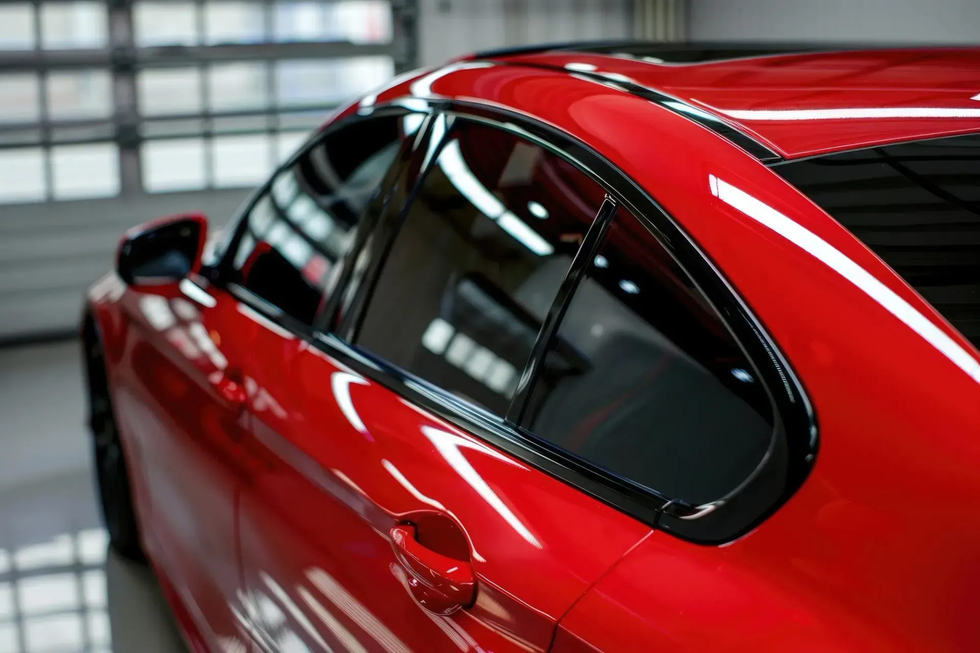 Full window tint installation at your workplace.