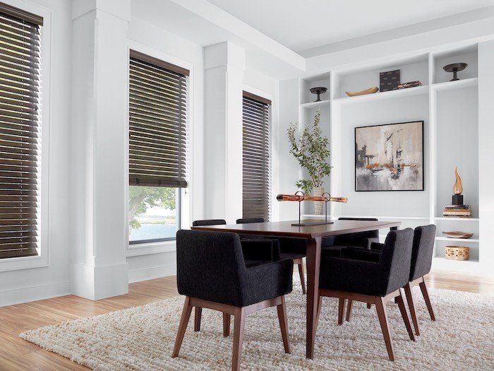 Wood Blinds by Window Spaces