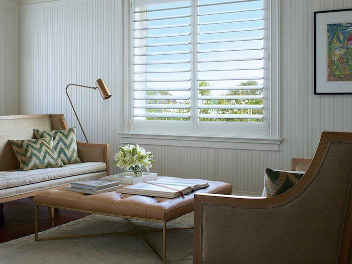 Shutters and brass for lamps and table legs.