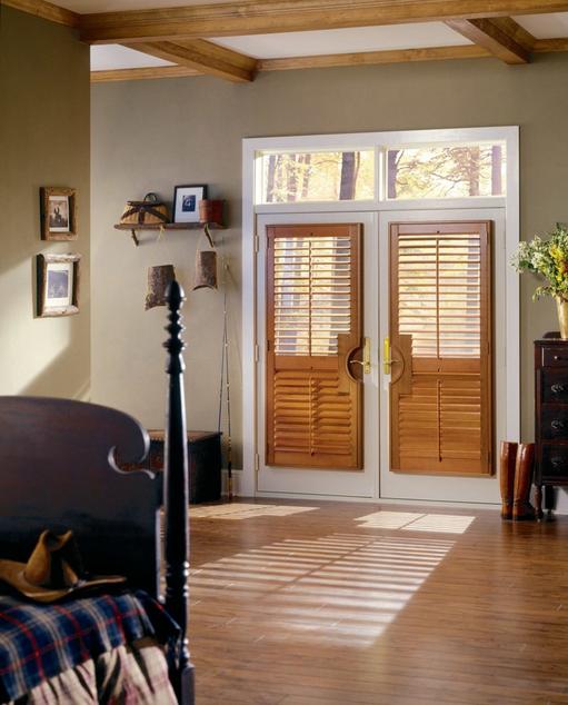 Shutter on bedroom French Doors