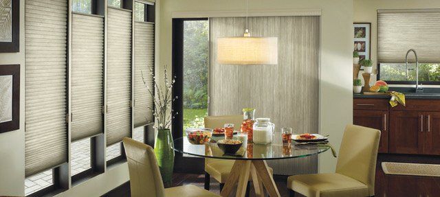 Alustra Honeycomb Shades in kitchen