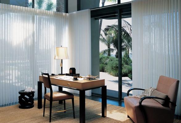 Hunter Douglas Luminette Shadings in office