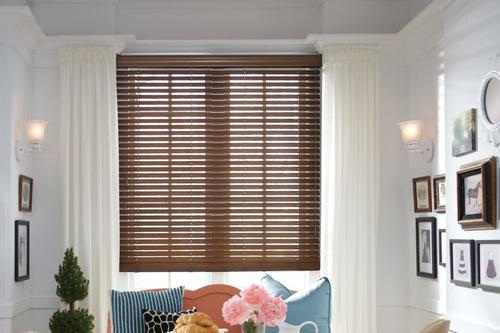Hunter Douglas Parkland 2: Wood Blinds  in kitchen