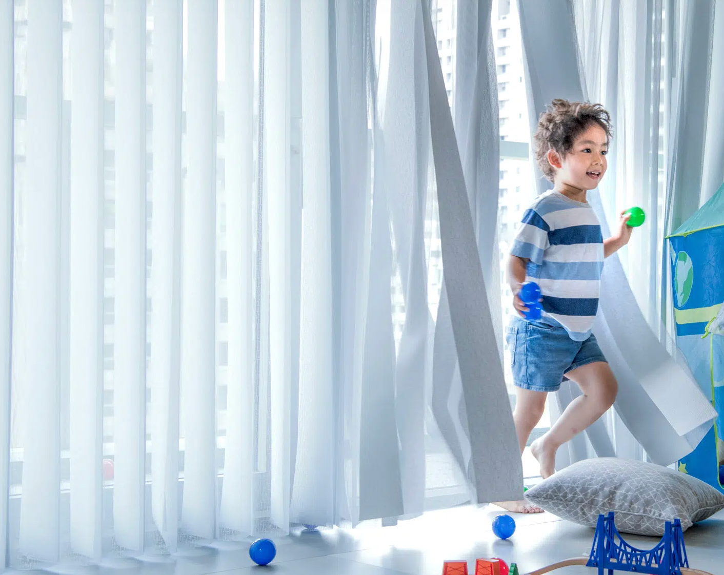 Norman Smart Drape on large windows for Scripps Ranch clients