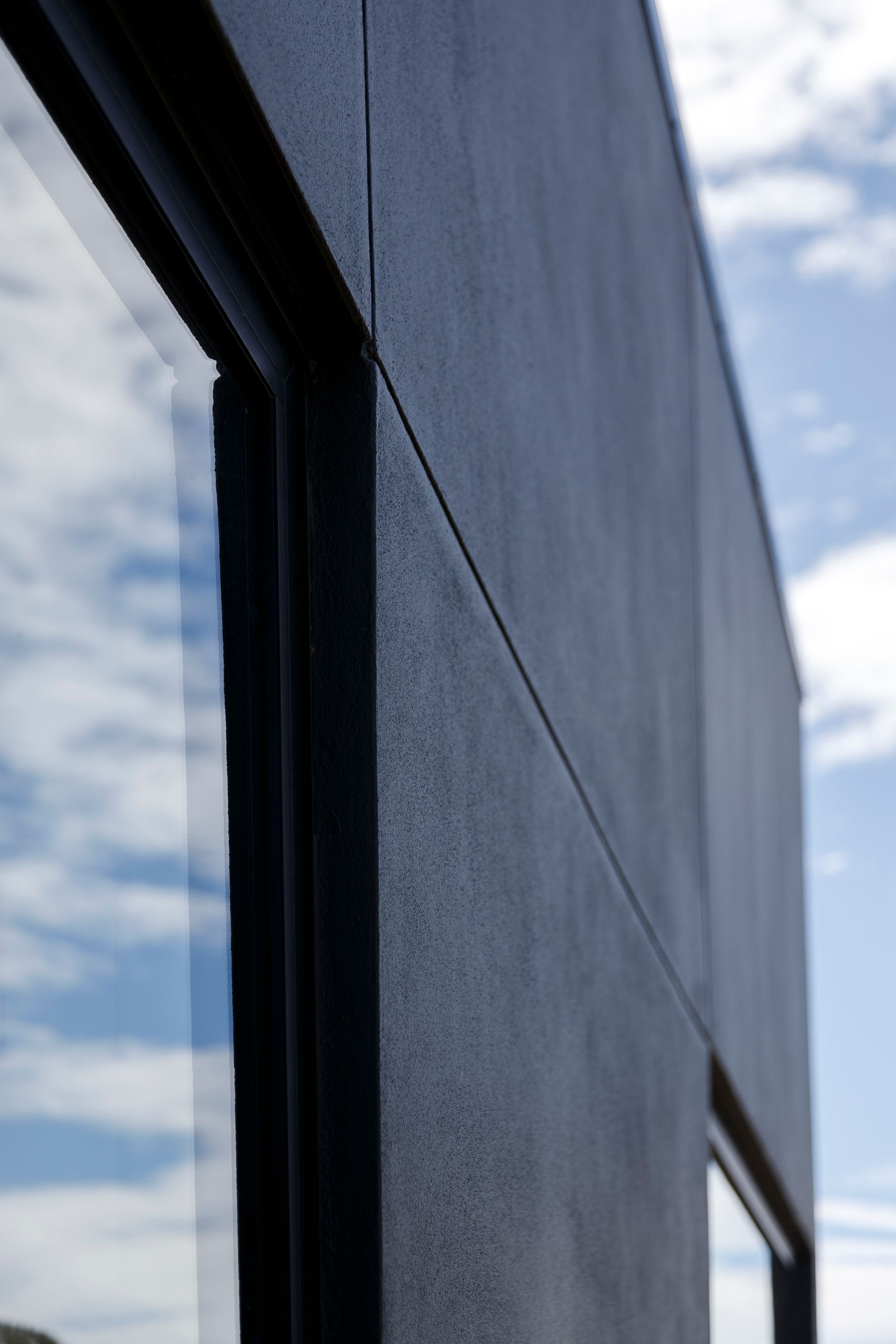 A close up of a window on the side of a building