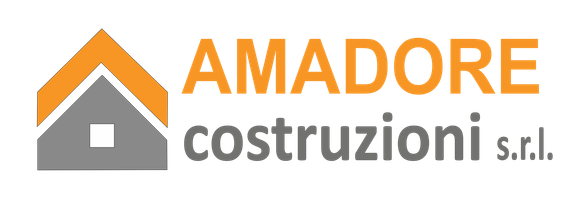 il logo di amadore srl mostra una casa e una freccia.