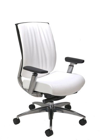 Office Chair and Table — Side View of a White Chair in Fort Wayne, IN
