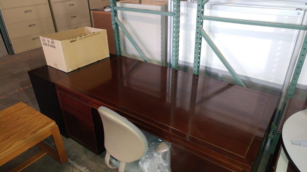 Refurbished Furniture Chairs — Dark Brown Desk in Fort Wayne, IN