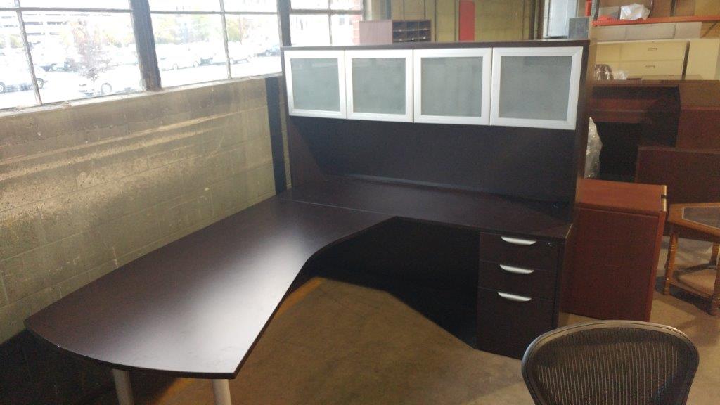 Refurbished Conference Chair — Dark Brown Office Desk in Fort Wayne, IN
