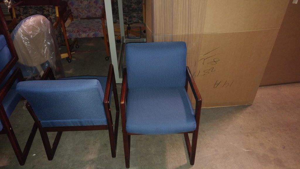 Refurbished Office Furniture — Blue Chairs in Fort Wayne, IN