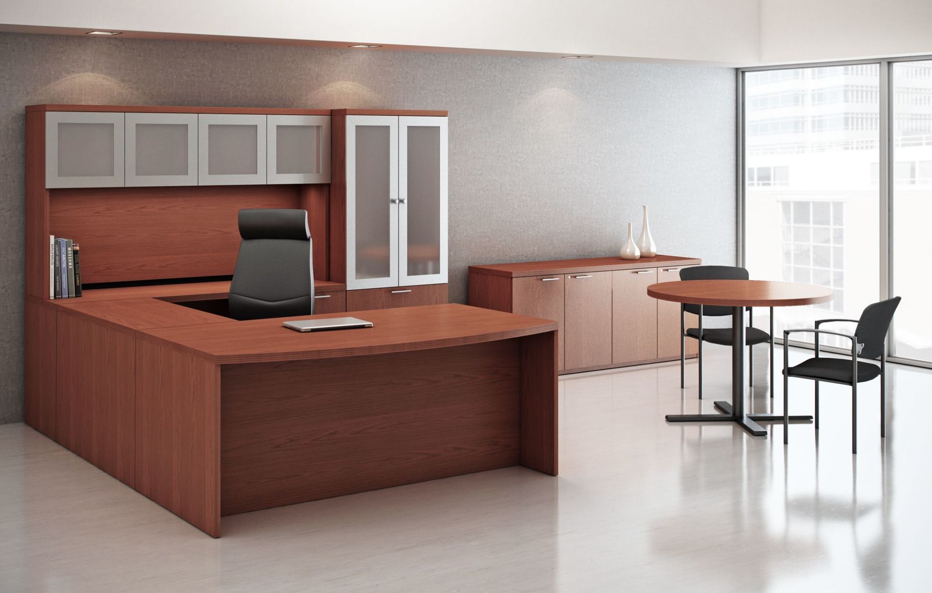 Desks — Office Desk and Chair with Cabinet in Fort Wayne, IN