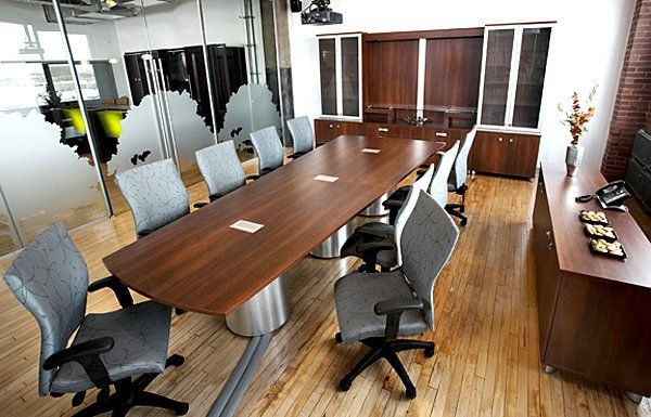 Conference Tables — Table with Gray Chairs in Fort Wayne, IN