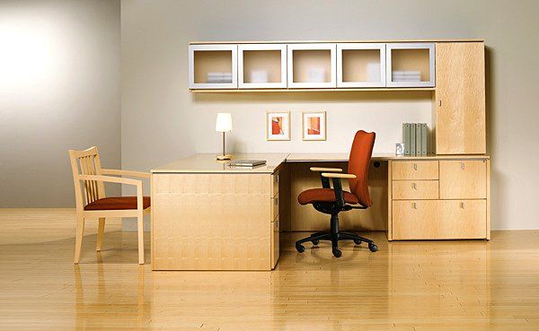 New Office Furnishing — Light Brown Desk in Fort Wayne, IN