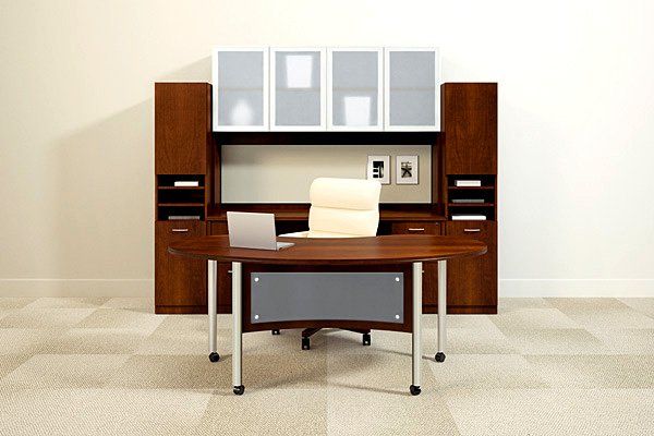 Office Lounge Furniture — Rounded Desk in Fort Wayne, IN