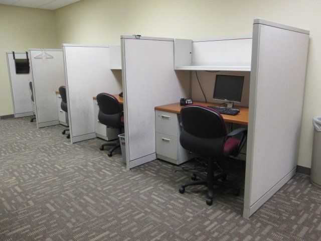 Refurbished Tables Cubicle — White Cubicle with Drawers in a Row in Fort Wayne, IN