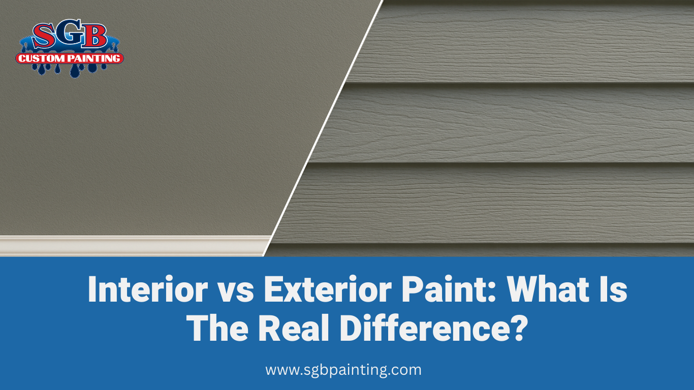 Interior vs. Exterior Paint: What Is The Real Difference?