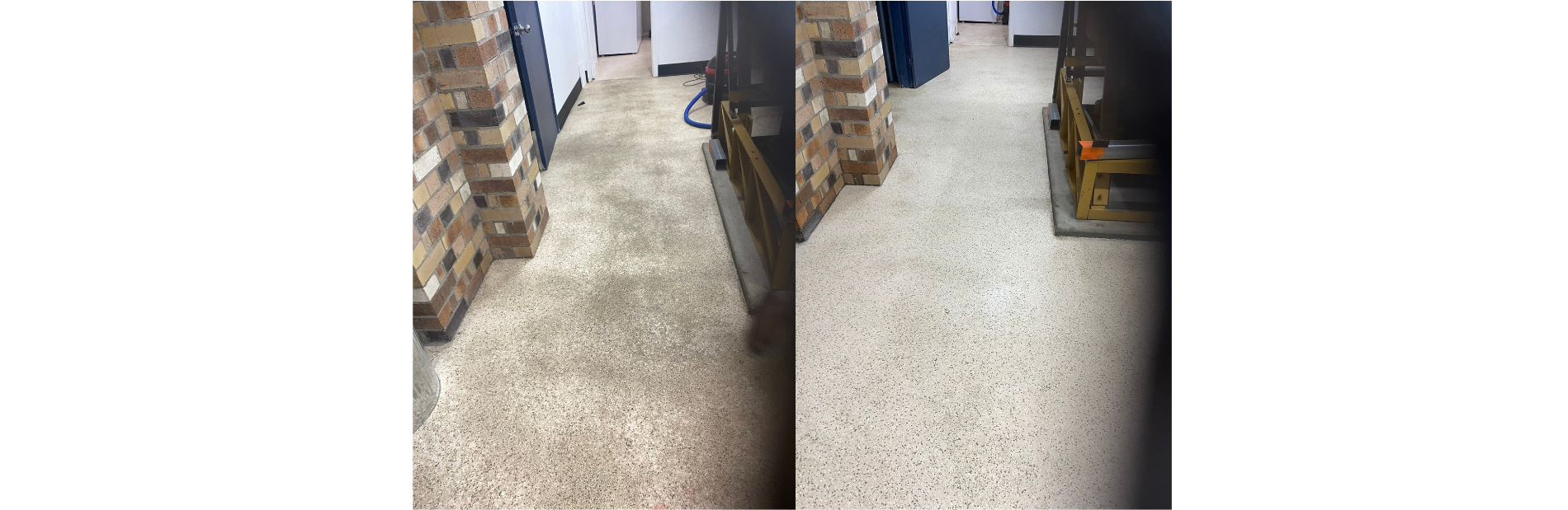 A Person is Cleaning a Tiled Roof With a High Pressure Washer — Pain in the Glass Window Cleaning in Cannonvale, QLD